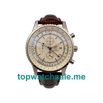 UK White Dials Steel Breitling Navitimer World A24322 Replica Watches