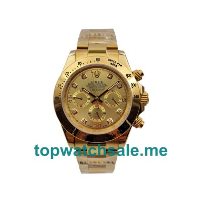 UK Champagne Dials Gold Rolex Daytona 116528 Replica Watches