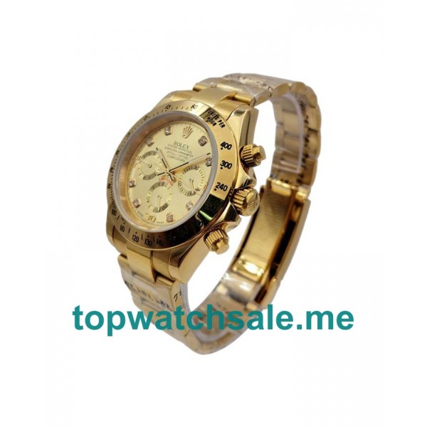 UK Champagne Dials Gold Rolex Daytona 116528 Replica Watches