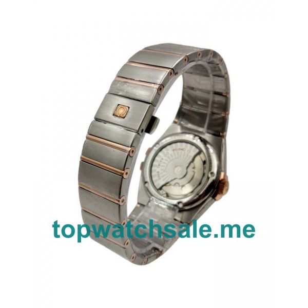 UK Steel And Rose Gold Replica Omega Constellation 123.20.35.20.63.001 Watches