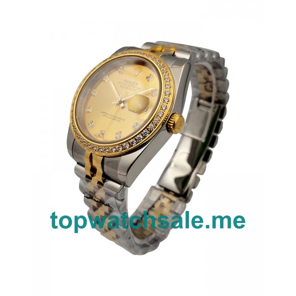 UK Champagne Dials Steel And Gold Rolex Datejust 116243 Replica Watches