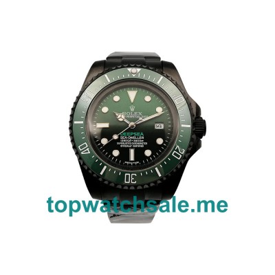 UK Green And Black Dials Black Steel Rolex Sea-Dweller Deepsea 126660 Replica Watches