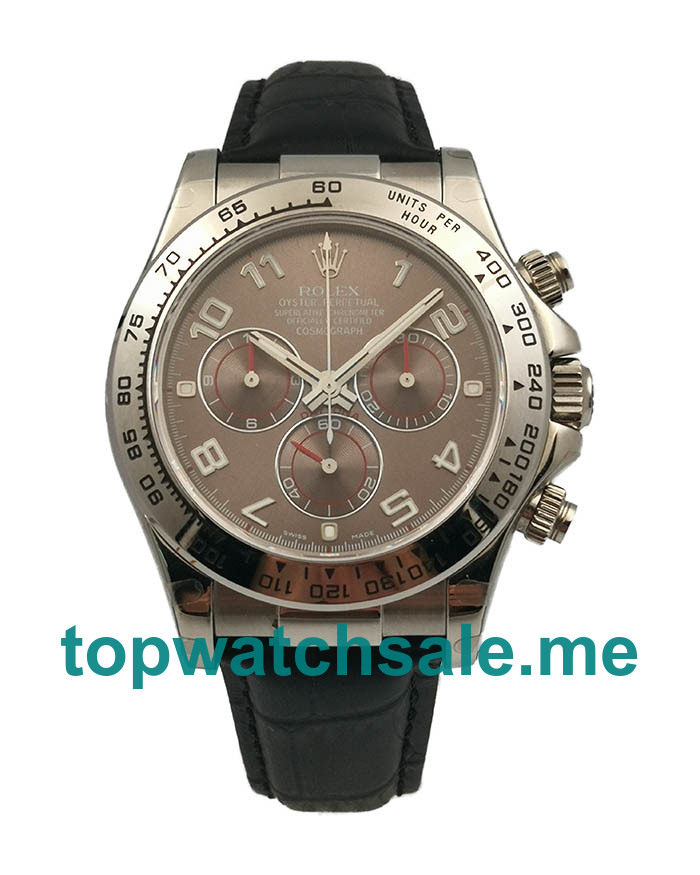 UK Grey Dials White Gold Rolex Daytona 116519 Replica Watches