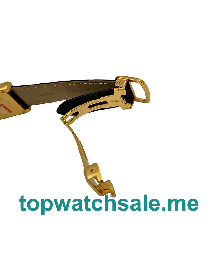 UK White Dials Gold Cartier Tank Solo W5200002 Replica Watches