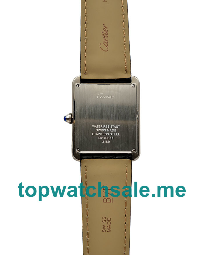 UK White Dials Steel Cartier Tank Solo WSTA0028 Replica Watches