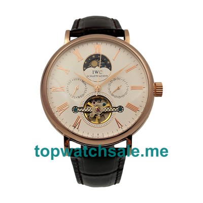 UK White Dials Rose Gold IWC Portofino 171740 Replica Watches