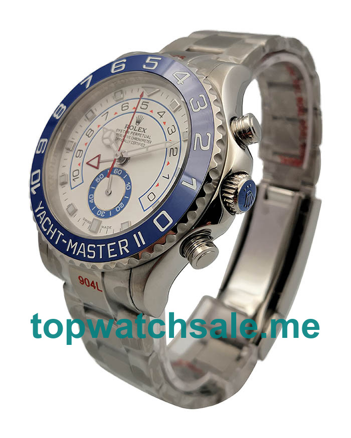 UK White Dials Steel Rolex Yacht-Master II 116680 Replica Watches