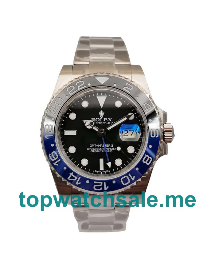 UK Black Dials Steel Rolex GMT-Master II 116710BLNR Batman V7 Replica Watches