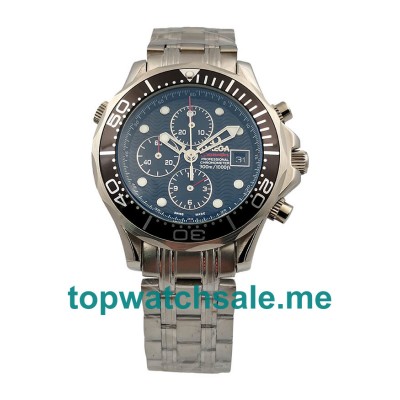 UK Black Dials Steel Omega Seamaster Chrono Diver 213.30.42.40.01.001 Replica Watches