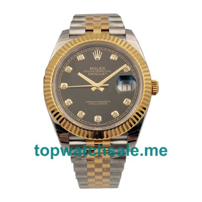 UK Black Dials Steel And Gold Rolex Datejust II 116333 EW Replica Watches