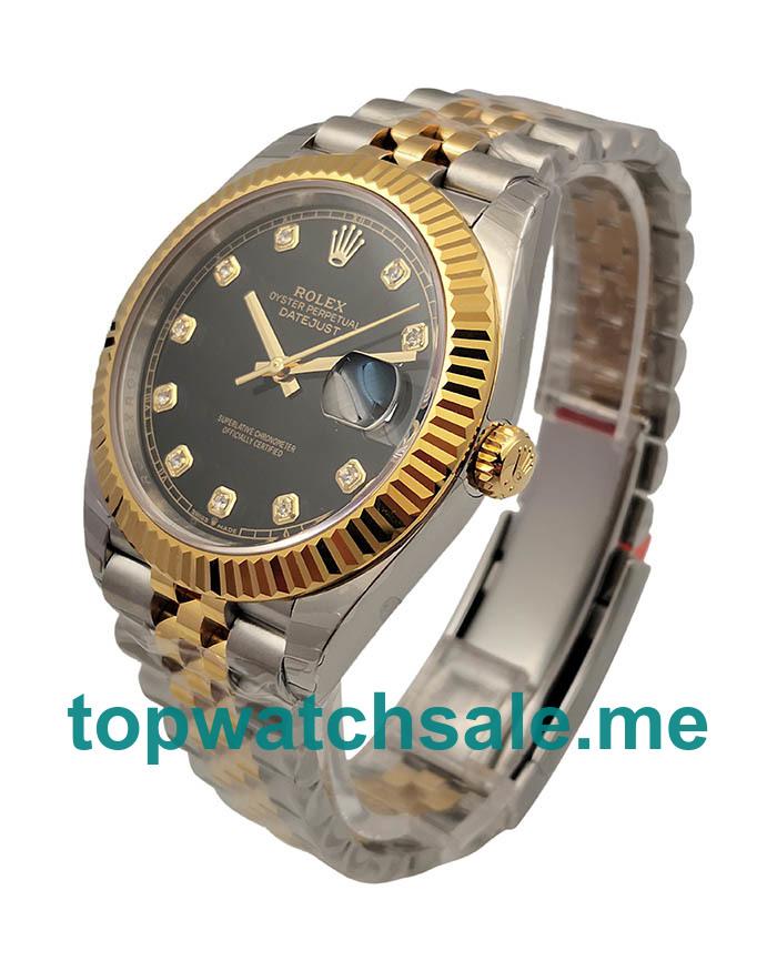 UK Black Dials Steel And Gold Rolex Datejust II 116333 EW Replica Watches