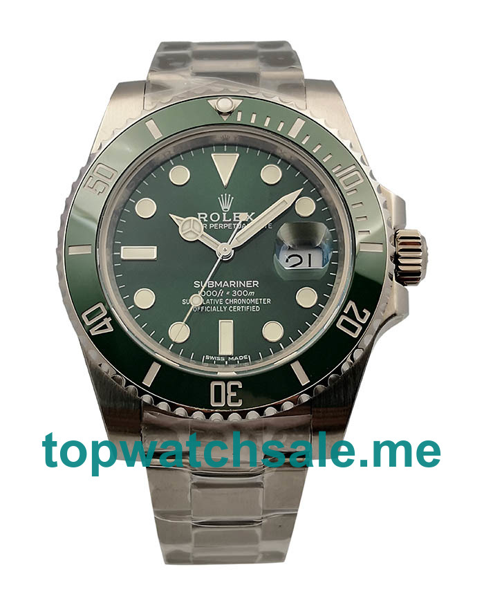 UK Green Dials Steel Rolex Submariner Date 116610LV 2018 N V8S Replica Watches