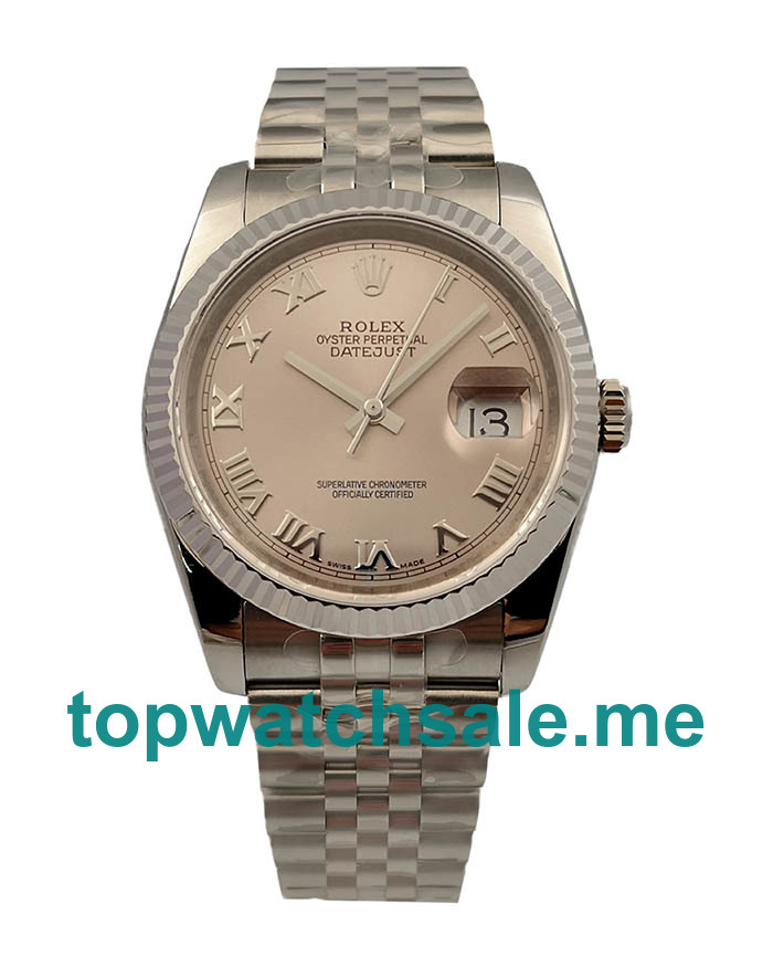 UK Rhodium Dials Steel Rolex Datejust 116234 Replica Watches