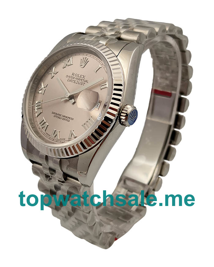 UK Rhodium Dials Steel Rolex Datejust 116234 Replica Watches