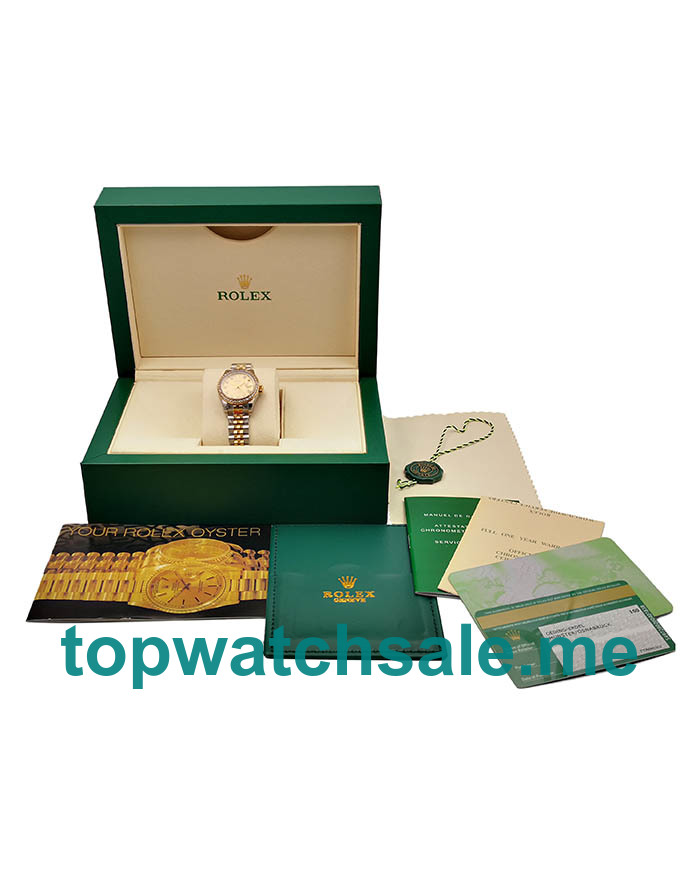 UK Gold Dials Steel And Gold Rolex Lady-Datejust 179383 Replica Watches