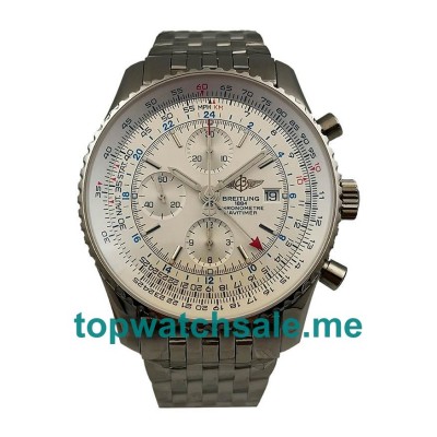 UK White Dials Steel Breitling Navitimer World A24322 Replica Watches