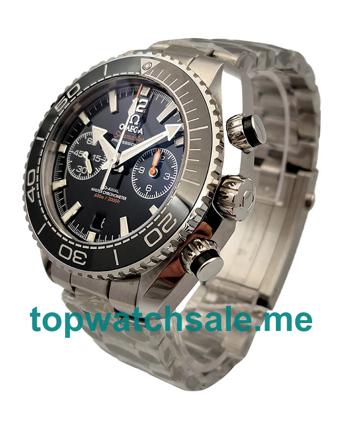 UK Black Dials Steel Omega Seamaster Planet Ocean 215.30.46.51.01.001 Replica Watches