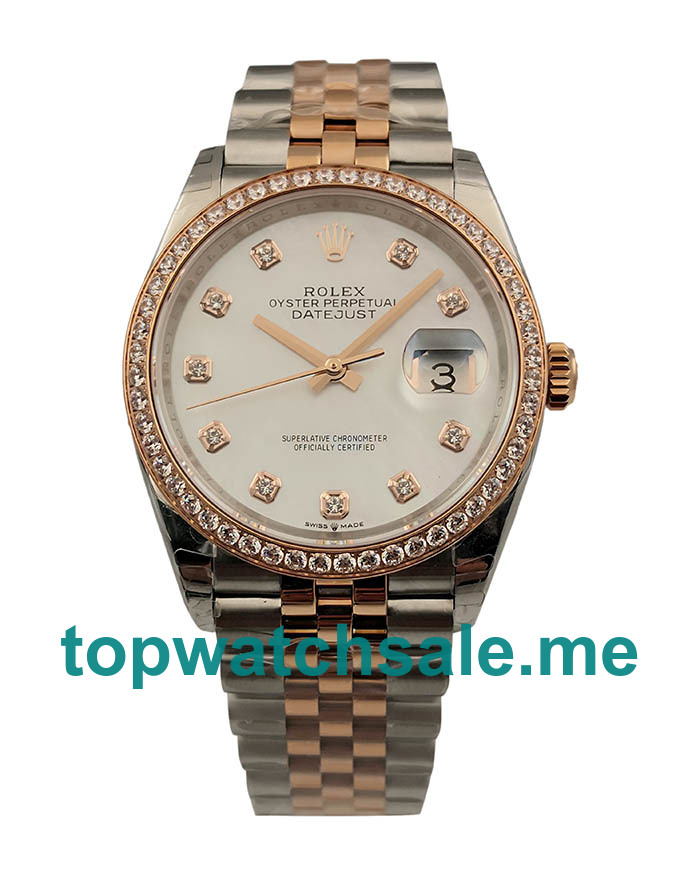 UK Mother Of Pearl Dials Steel And Rose Gold Rolex Datejust 116233 Replica Watches