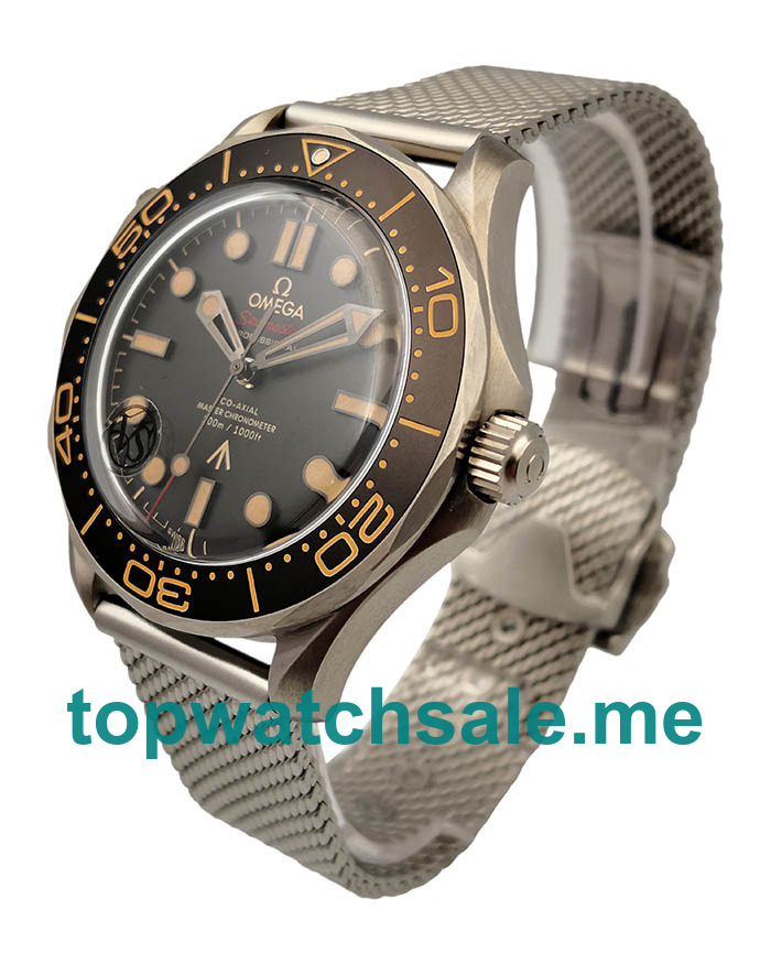 UK Black Dials Titanium Omega Seamaster 300 M 210.92.42.20.01.001 Replica Watches