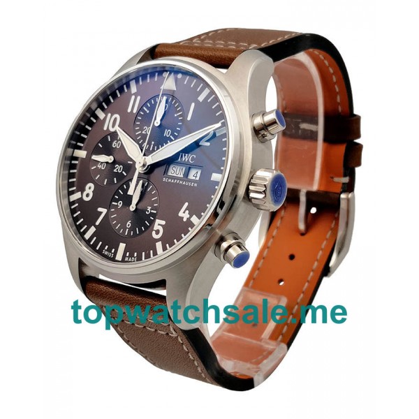 UK Brown Dials Steel IWC Pilots IW377714 Replica Watches