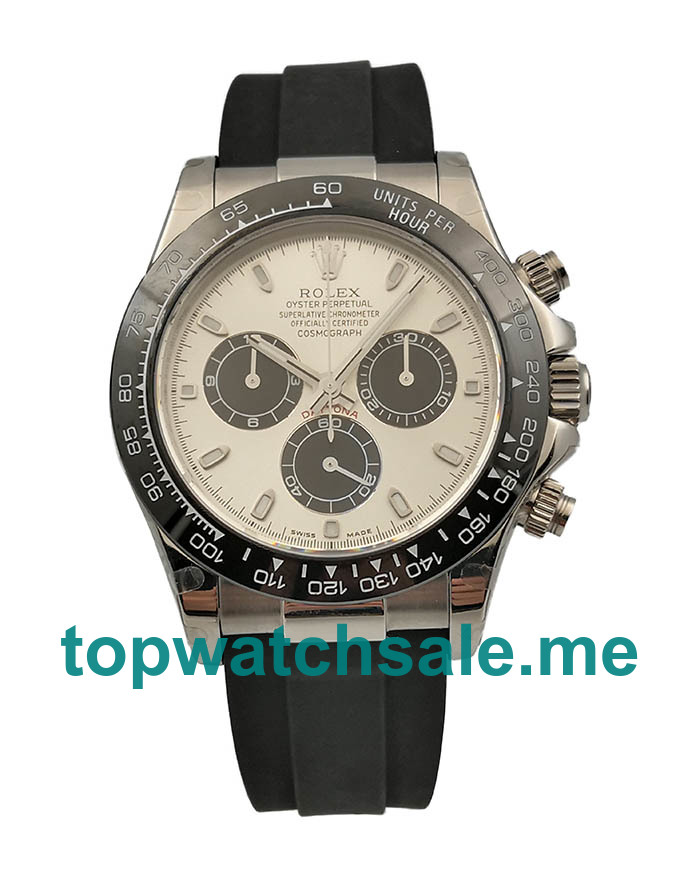 UK Silver Dials Steel Rolex Cosmograph Daytona 116519LN JH Replica Watches