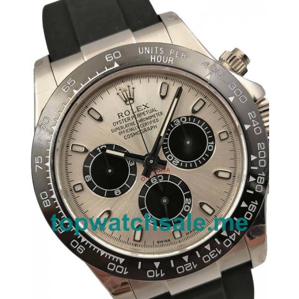 UK Silver Dials Steel Rolex Cosmograph Daytona 116519LN JH Replica Watches