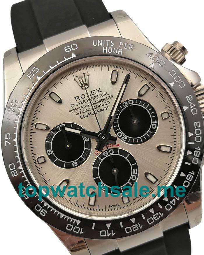 UK Silver Dials Steel Rolex Cosmograph Daytona 116519LN JH Replica Watches