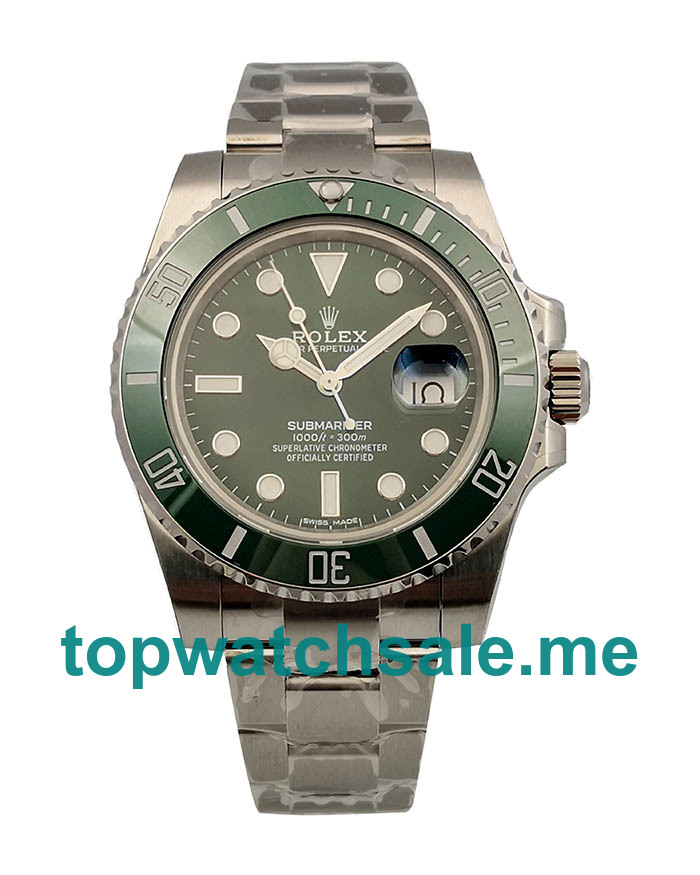 UK Green Dials Steel Rolex Submariner Date 116610LV 2018 N V9S Replica Watches