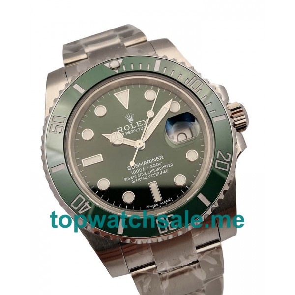 UK Green Dials Steel Rolex Submariner Date 116610LV 2018 N V9S Replica Watches