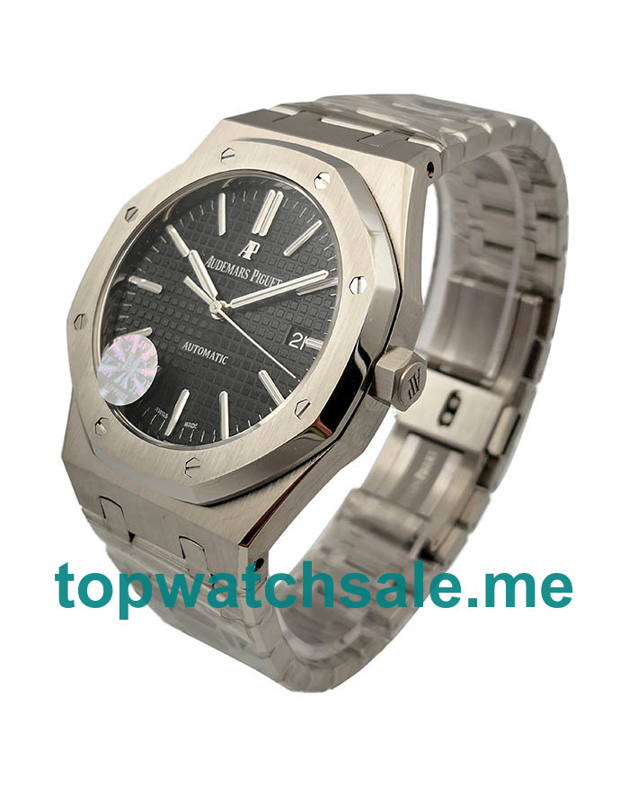 UK Black Dials Steel JF Audemars Piguet Royal Oak 15400ST.OO.1220ST.01 Replica Watches