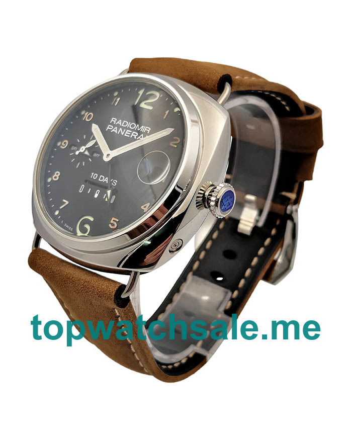 UK Black Dials Steel Panerai Radiomir PAM00497 Replica Watches