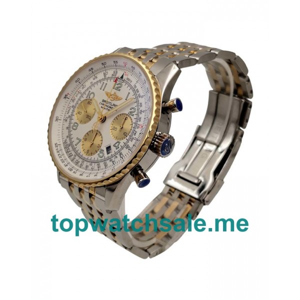 UK White Dials Steel And Gold Breitling Navitimer D23322 Replica Watches