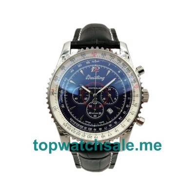 UK Black Dials Steel Breitling Montbrillant A41370 Replica Watches