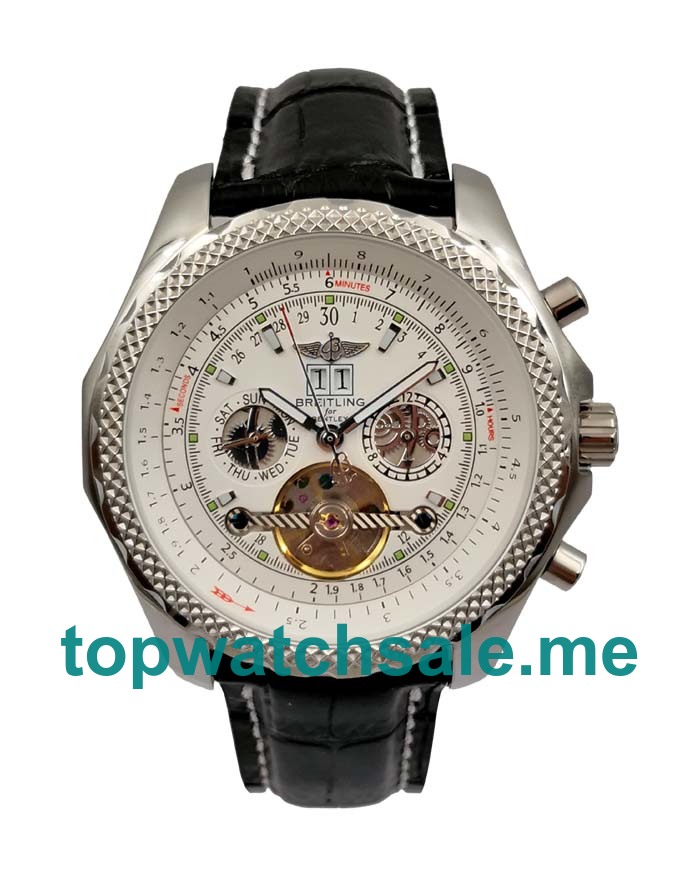 UK White Dials Steel Breitling Bentley Mulliner Tourbillon 18750 Replica Watches