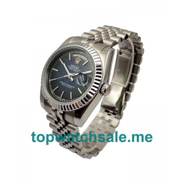 UK Blue Dials Steel Rolex Day-Date 118239 Replica Watches