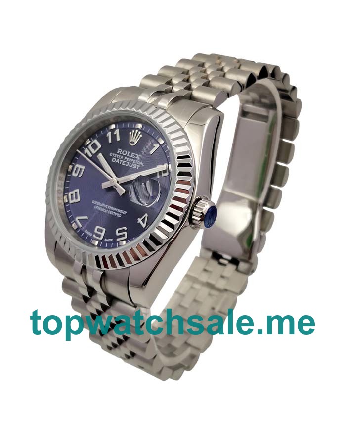 UK Blue Dials Steel Rolex Datejust 116234 Replica Watches