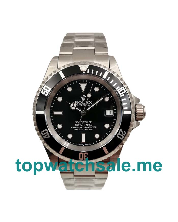 UK Black Dials Steel Rolex Sea-Dweller 116600 Replica Watches