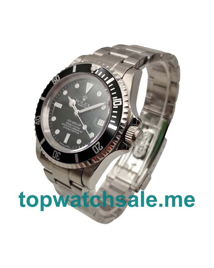 UK Black Dials Steel Rolex Sea-Dweller 116600 Replica Watches