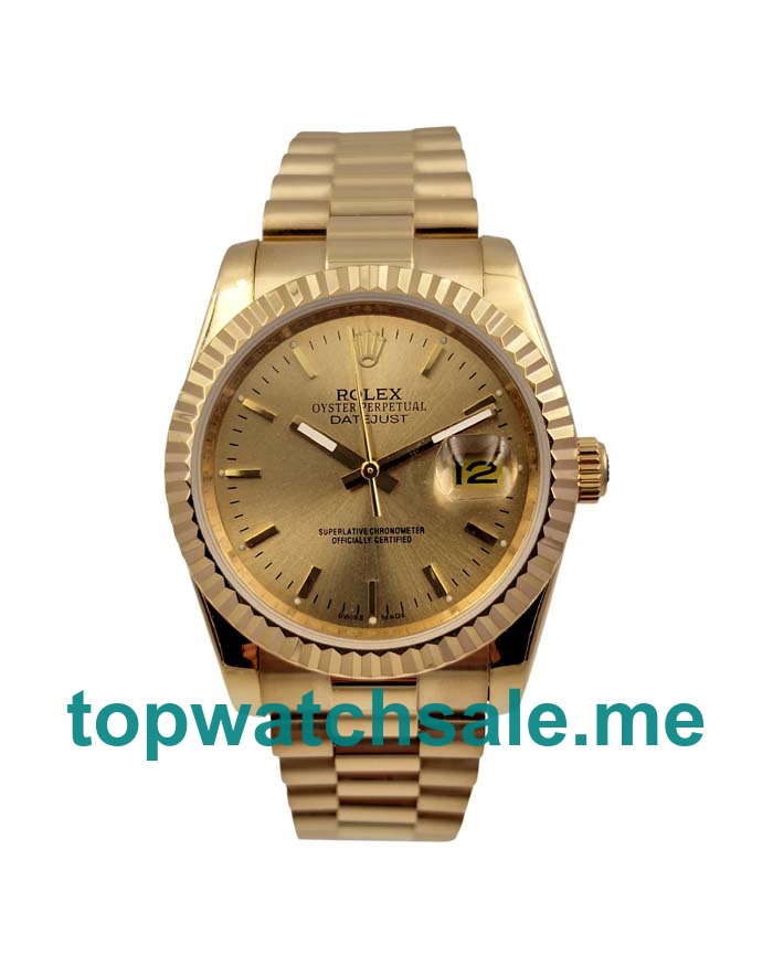 UK Champagne Dials Gold Rolex Datejust 278278 Replica Watches