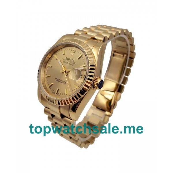 UK Champagne Dials Gold Rolex Datejust 278278 Replica Watches