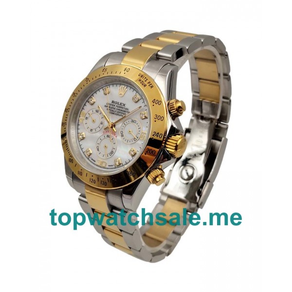 UK Mother-of-pearl Dials Steel And Gold Rolex Daytona 116523 Replica Watches