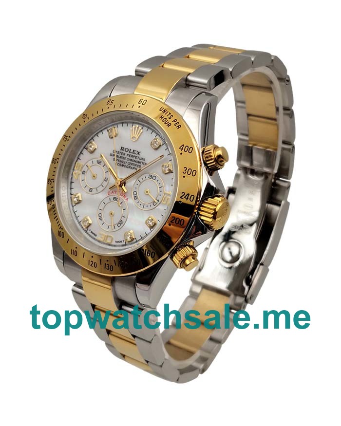 UK Mother-of-pearl Dials Steel And Gold Rolex Daytona 116523 Replica Watches