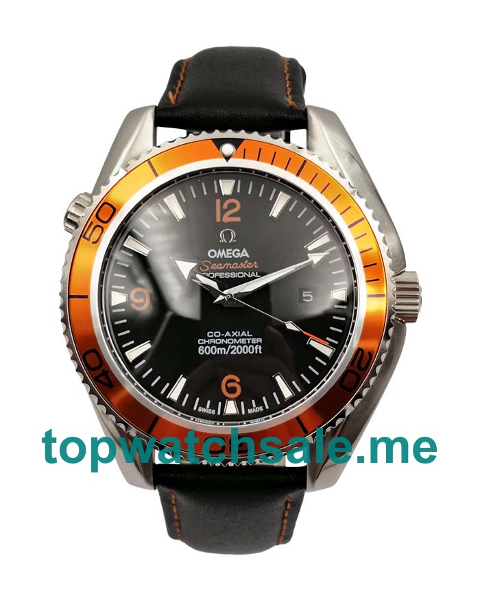 Orange Ceramic Bezels Fake Omega Seamaster Planet Ocean 232.30.46.21.01.002 Watches UK Online