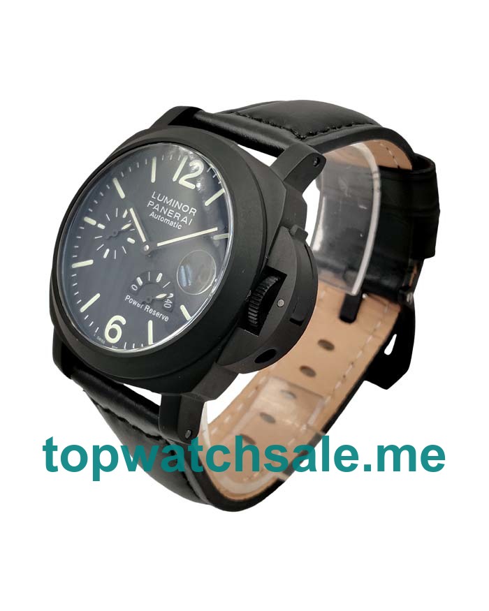 UK Black Dials Black Steel Panerai Luminor PAM00090 Replica Watches