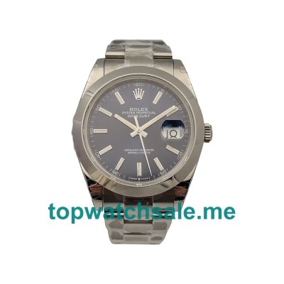 UK Blue Dials Steel Rolex Datejust 126300 Replica Watches