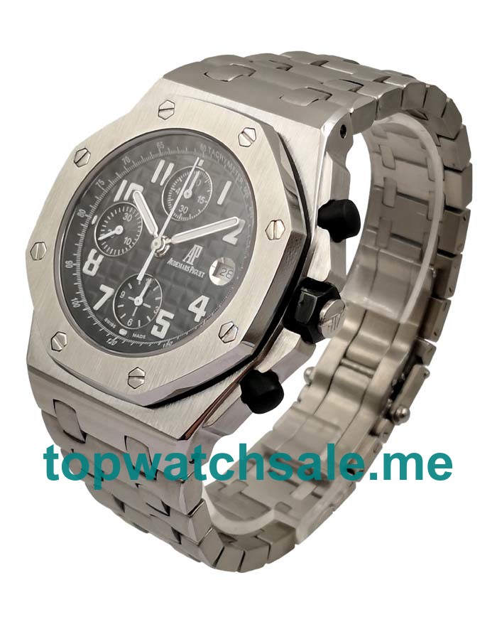 UK Black Dials Audemars Piguet Royal Oak Offshore 26170ST.OO.1000ST.08 Fake Watches With Arabic Numerals