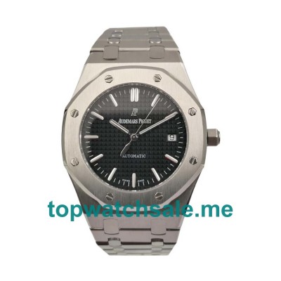 UK Black Dials Steel Audemars Piguet Royal Oak 15400ST.OO.1220ST.01 Replica Watches