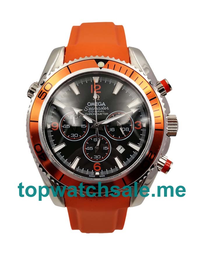 UK Black Dials Steel Omega Seamaster Planet Ocean Chrono 2918.50.82 Replica Watches