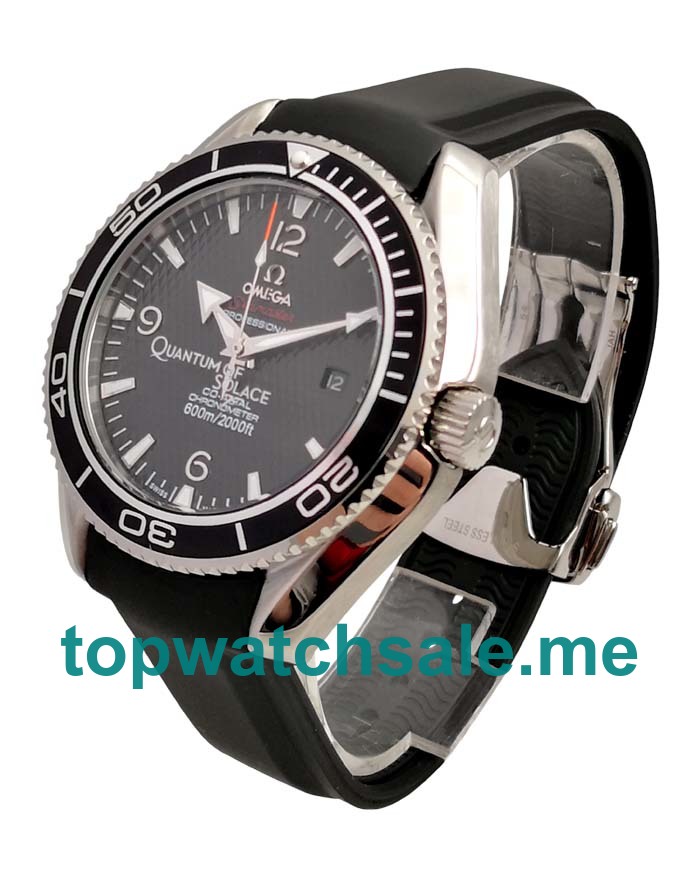 UK Black Dials Steel Omega Seamaster Planet Ocean 222.30.46.20.01.001 Replica Watches