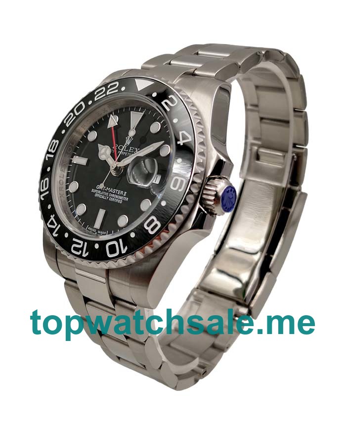 UK Black Dials Steel Rolex GMT-Master II 116710 LN Replica Watches